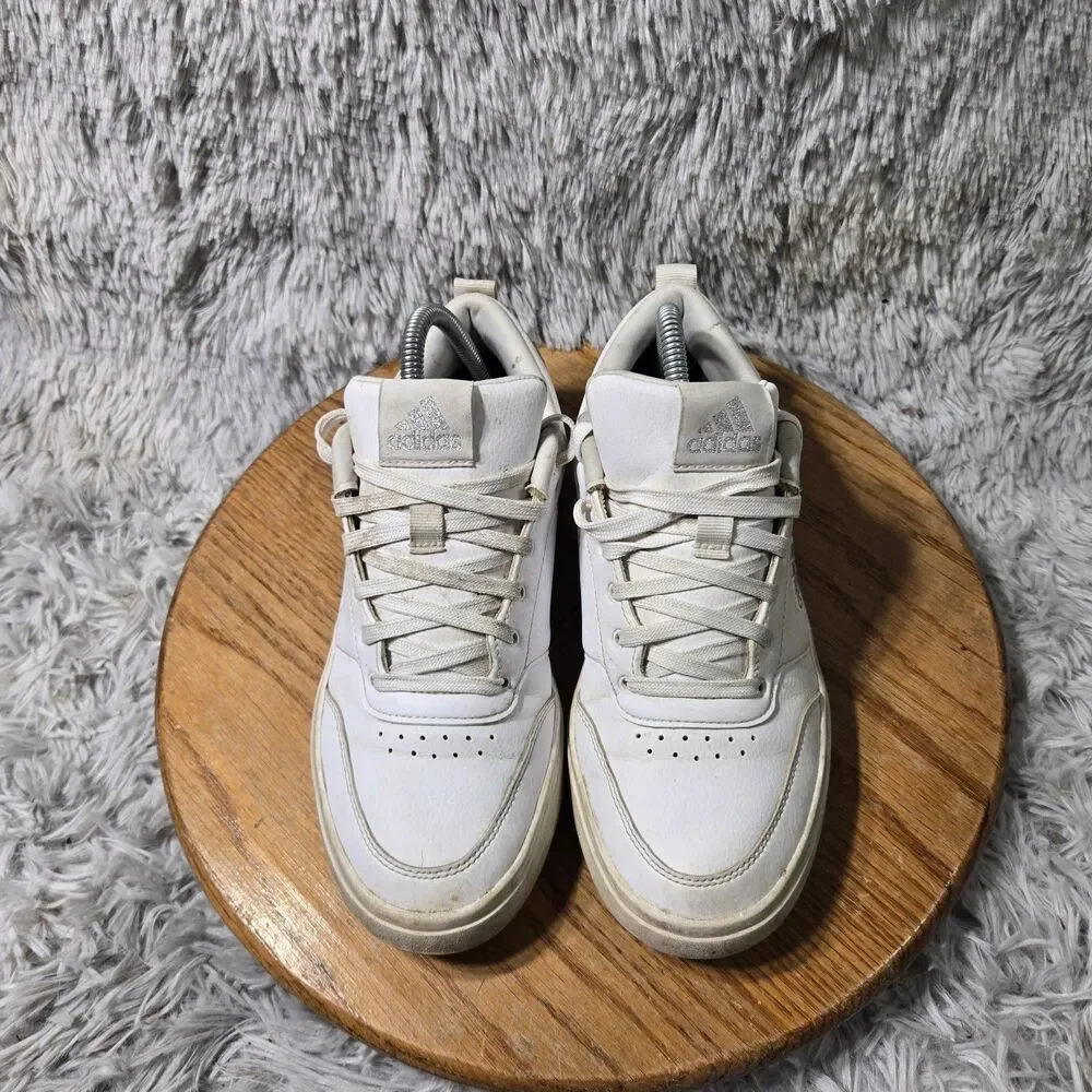 adidas White Leather Casual Sneakers 
